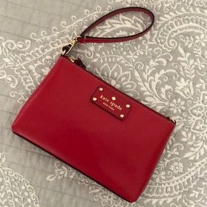 Red Kate Spade wristlet